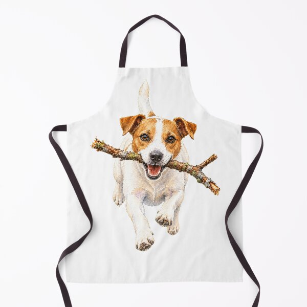 Item preview, Happy Jack Russell Terrier Running with a Branch designed and sold by Russell Thorne.