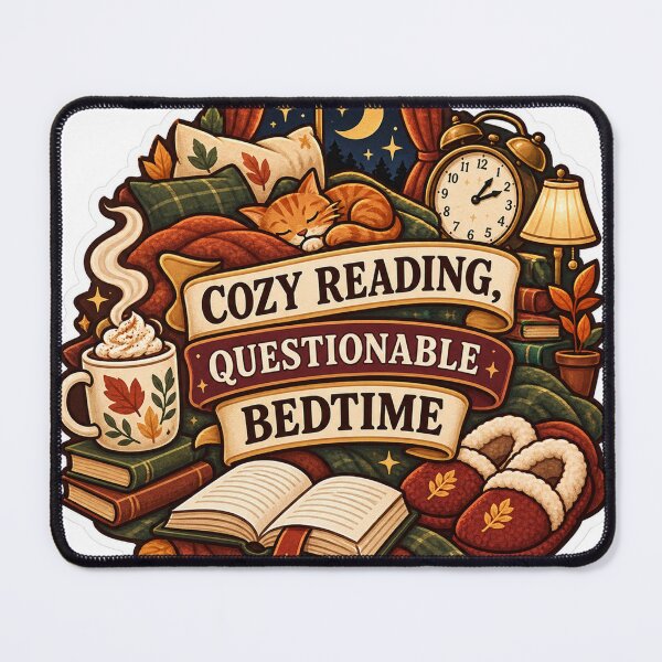Item preview, Cozy Reading Questionable Bedtime Book Humor designed and sold by supertae.