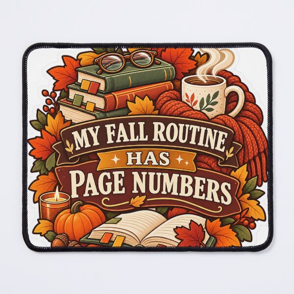 Item preview, My Fall Routine Has Page Numbers Reader designed and sold by supertae.