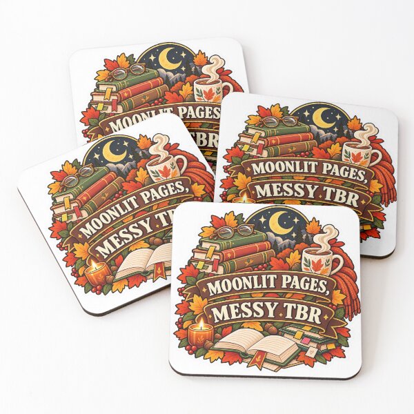Item preview, Moonlit Pages Messy TBR Fall Reader designed and sold by supertae.