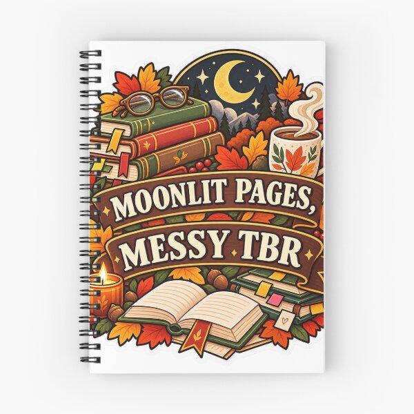 Item preview, Moonlit Pages Messy TBR Fall Reader designed and sold by supertae.