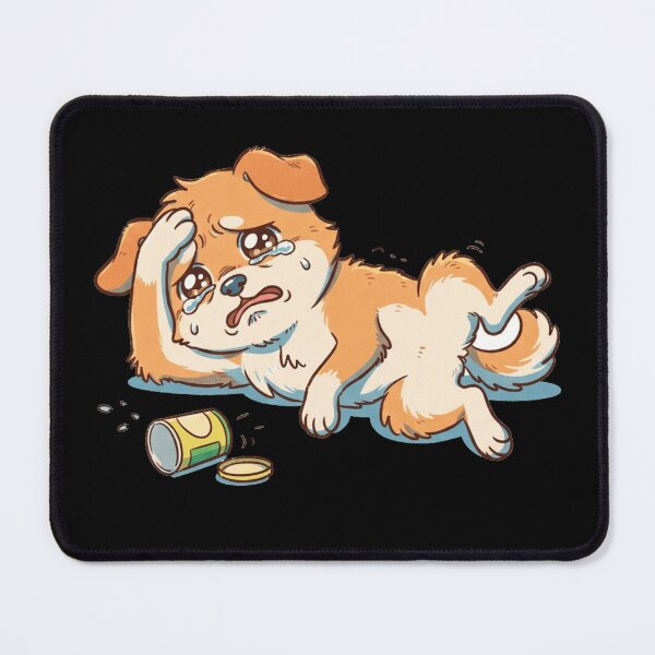 Item preview, Funny Dramatic Crying Puppy Empty Treat Can - Cute Anime Dog Lover Art designed and sold by Animer-art1.