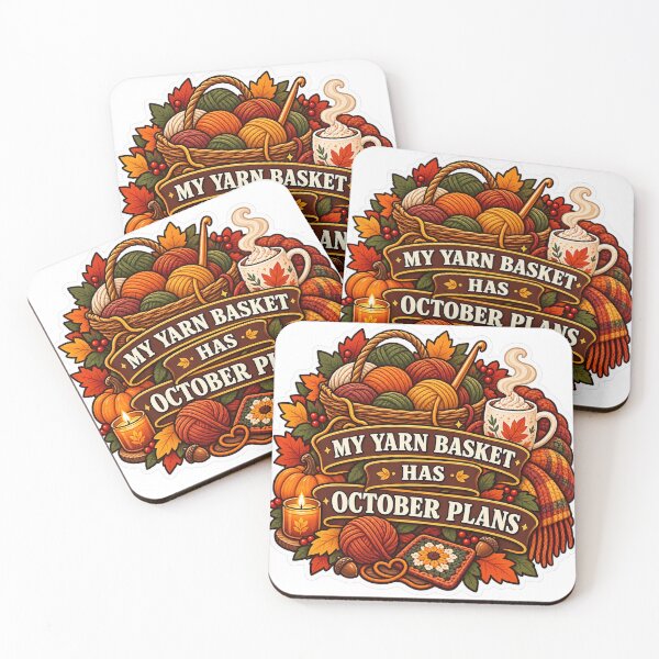 Item preview, My Yarn Basket Has October Plans Crochet designed and sold by supertae.