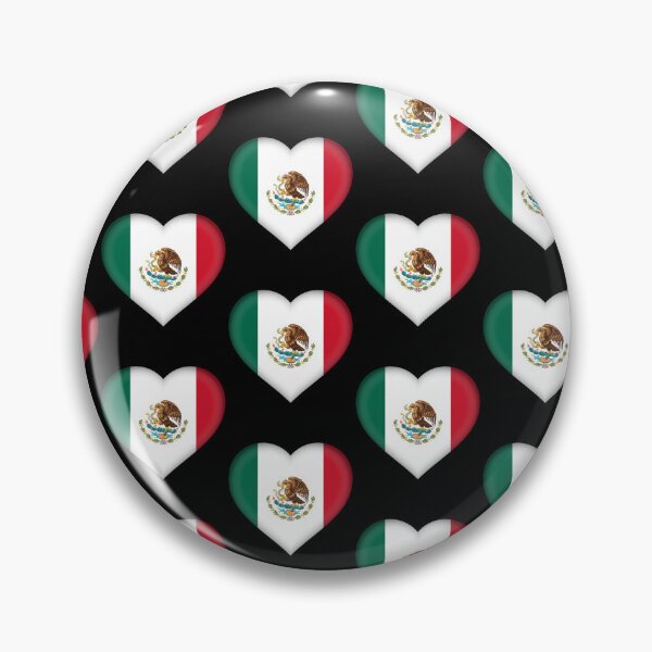 Item preview, Mexican Flag Heart 3D Mexican Love Gift Design designed and sold by yazdogs.