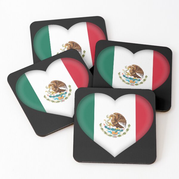 Aperçu de l'œuvre Cœur drapeau mexicain 3D - Cadeau d'amour mexicain créée et vendue par yazdogs.