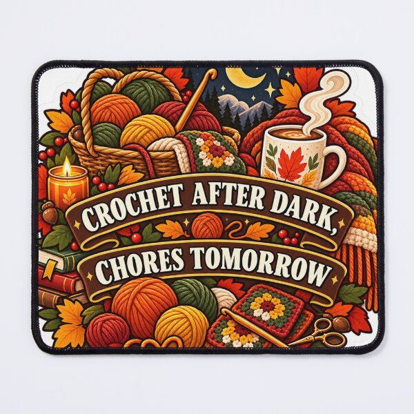 Item preview, Crochet After Dark Chores Tomorrow Humor designed and sold by supertae.