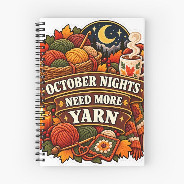Item preview, October Nights Need More Yarn Crochet designed and sold by supertae.
