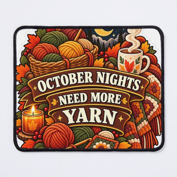 Item preview, October Nights Need More Yarn Crochet designed and sold by supertae.
