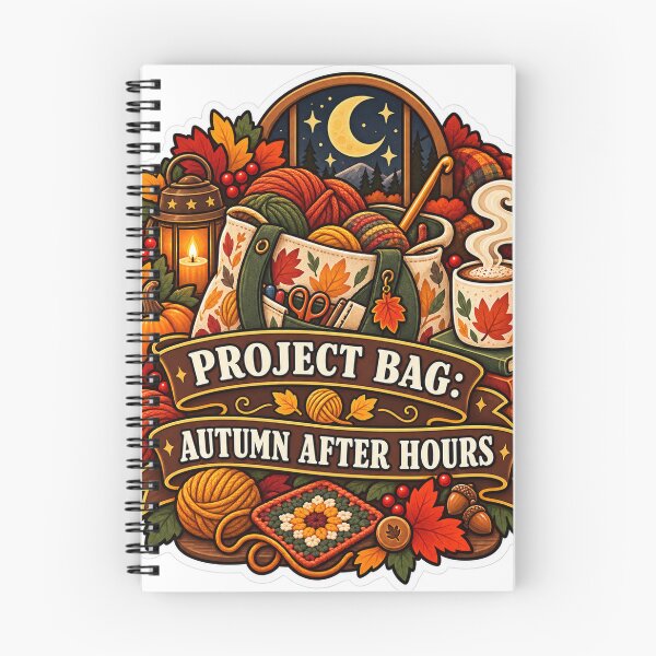 Item preview, Project Bag Autumn After Hours Crochet designed and sold by supertae.
