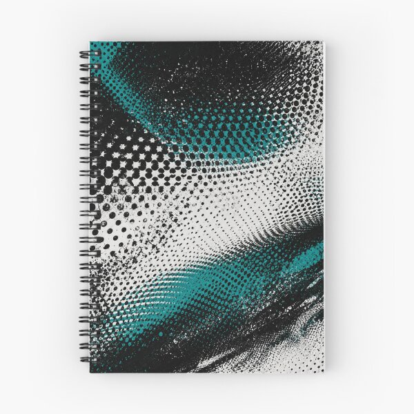 Item preview, Teal Halftone Wave – Abstract Grunge Texture Design designed and sold by @SHINTOSARTSTORE.