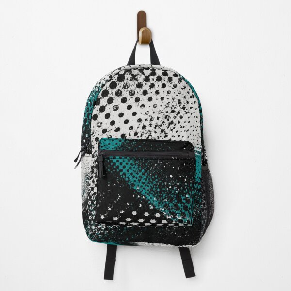 Item preview, Teal Halftone Wave – Abstract Grunge Texture Design designed and sold by @SHINTOSARTSTORE.