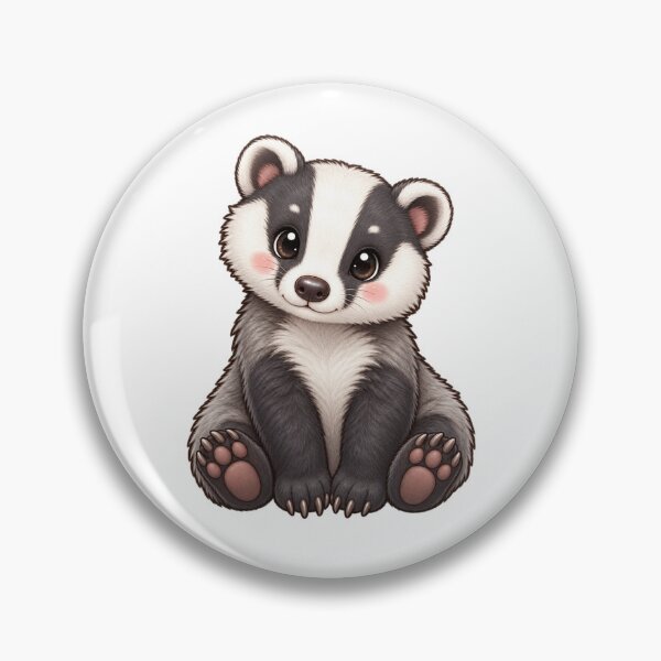Item preview, Kawaii Woodland Badger Cub designed and sold by Krys-Designs.