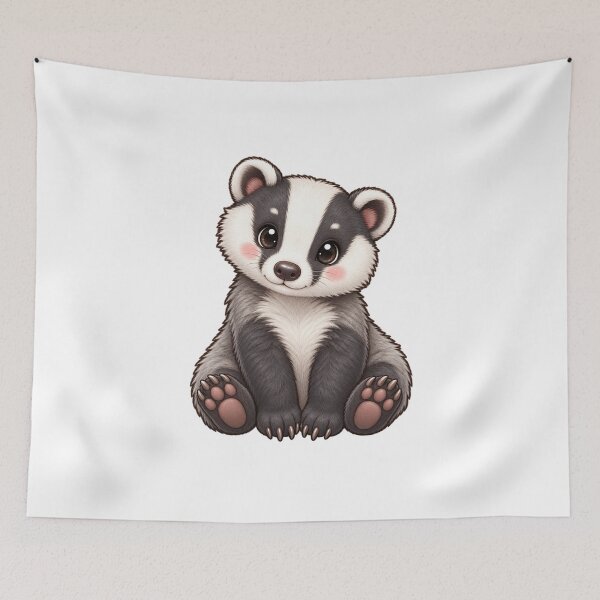 Item preview, Kawaii Woodland Badger Cub designed and sold by Krys-Designs.