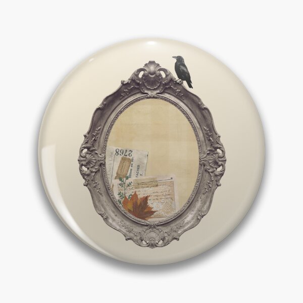 Item preview, Vintage Fall Ephemera Frame with Crow designed and sold by PapercutandSuch.