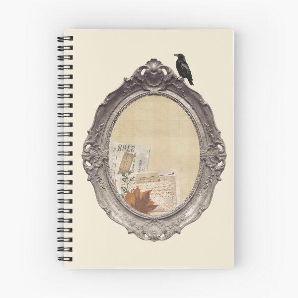 Item preview, Vintage Fall Ephemera Frame with Crow designed and sold by PapercutandSuch.