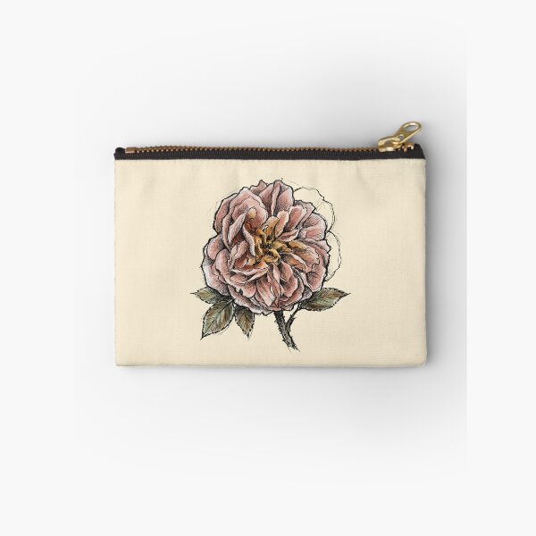 Item preview, Rosa Centifolia Cabbage Rose - Vintage Botanical Dark Academia Art Print designed and sold by FreiherrPK.