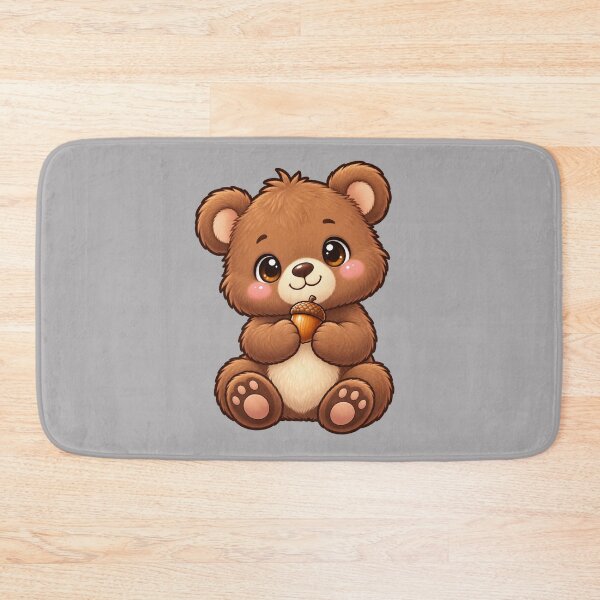 Item preview, Kawaii Woodland Brown Bear Cub designed and sold by Krys-Designs.