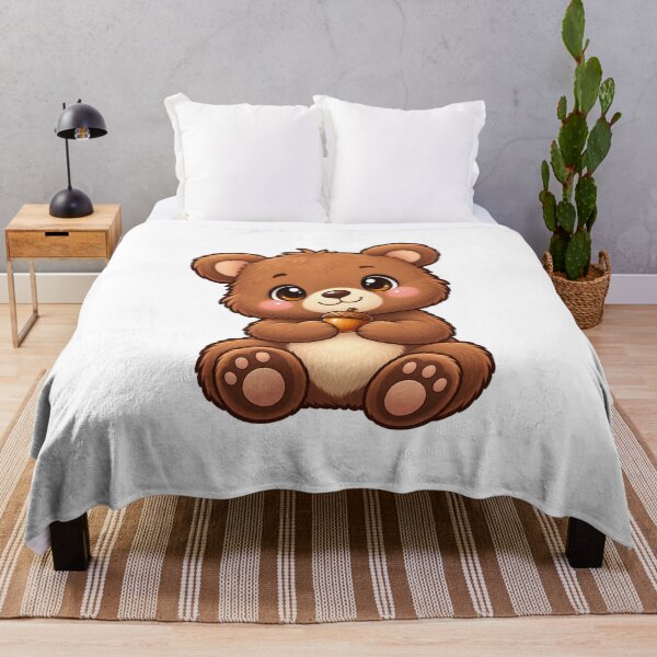 Item preview, Kawaii Woodland Brown Bear Cub designed and sold by Krys-Designs.