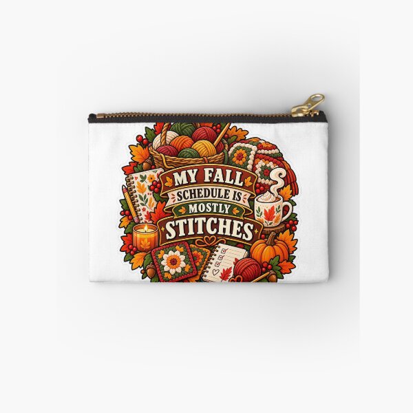 Item preview, My Fall Schedule Is Mostly Stitches Crochet designed and sold by supertae.