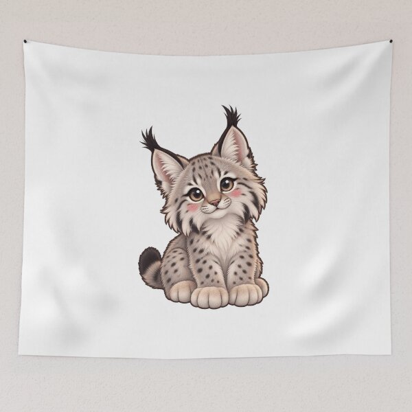 Item preview, Kawaii Woodland Canada Lynx Kitten designed and sold by Krys-Designs.
