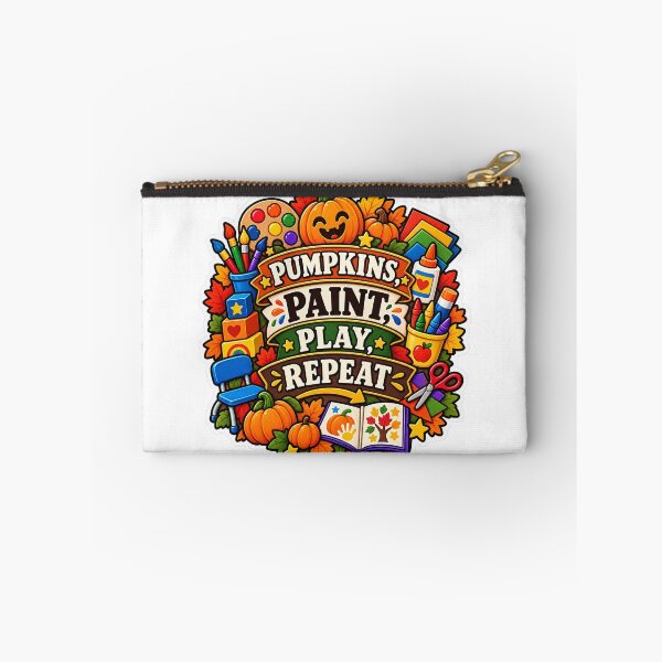Item preview, Pumpkins Paint Play Repeat Preschool Fall designed and sold by supertae.