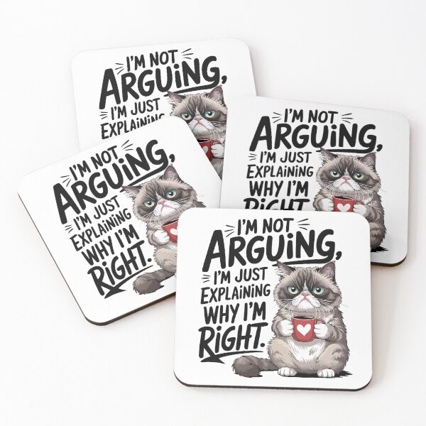 Item preview, I'm Not Arguing I'm Just Explaining Why I'm Right Cat designed and sold by sazuii.