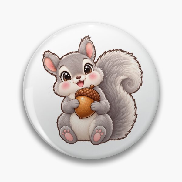 Item preview, Kawaii Woodland Gray Squirrel designed and sold by Krys-Designs.