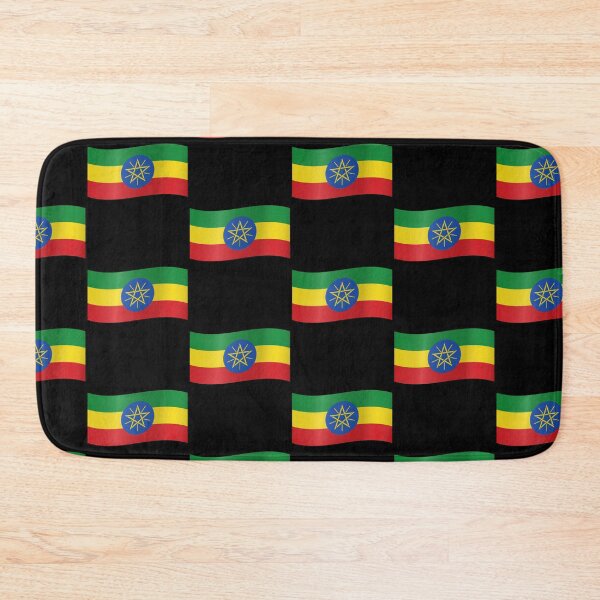 Item preview, Ethiopian Waving Flag Ethiopian Pride Design designed and sold by YAZ.