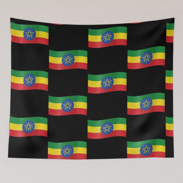 Item preview, Ethiopian Waving Flag Ethiopian Pride Design designed and sold by yazdogs.