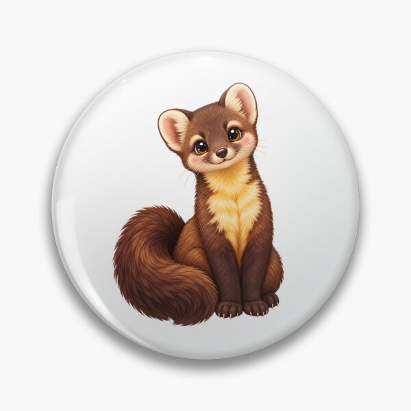 Item preview, Kawaii Woodland Pine Marten designed and sold by Krys-Designs.