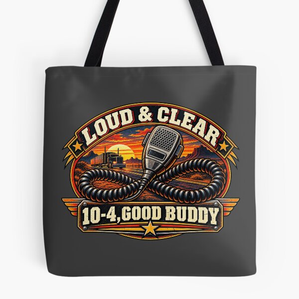Item preview, Loud And Clear 10-4 Good Buddy - Vintage CB Radio Trucker Art designed and sold by NomadForge.