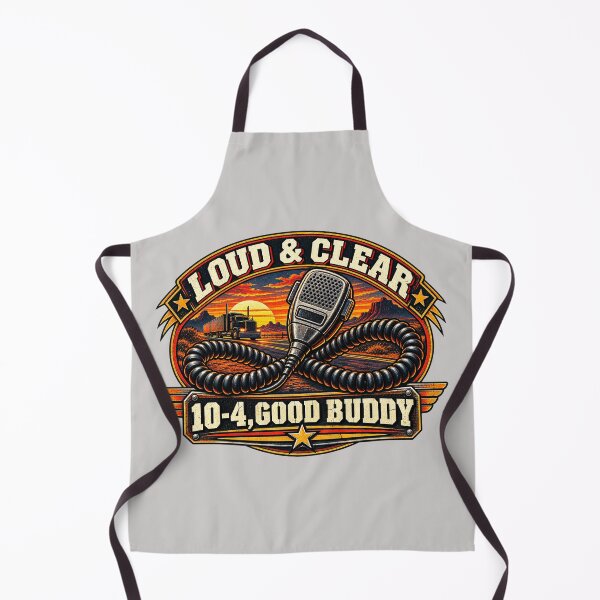 Item preview, Loud And Clear 10-4 Good Buddy - Vintage CB Radio Trucker Art designed and sold by NomadForge.