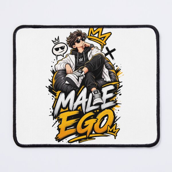Item preview, Male Ego – Bold Attitude Streetwear Design for Men designed and sold by AMPEXA.