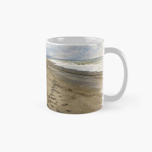 Item preview, Stormy Ocean Beach Digital Watercolor designed and sold by SlavaArt.