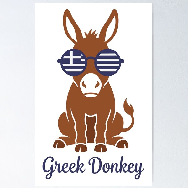 Item preview, Funny Greek Donkey Flag Sunglasses Souvenir designed and sold by MavtM.