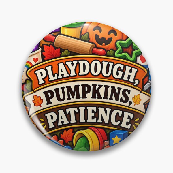 Item preview, Playdough Pumpkins Patience Preschool Fall designed and sold by supertae.