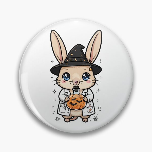 Item preview, Cute Bilby Witch Lab Pumpkin Potion Art designed and sold by Wildlife-Walk.