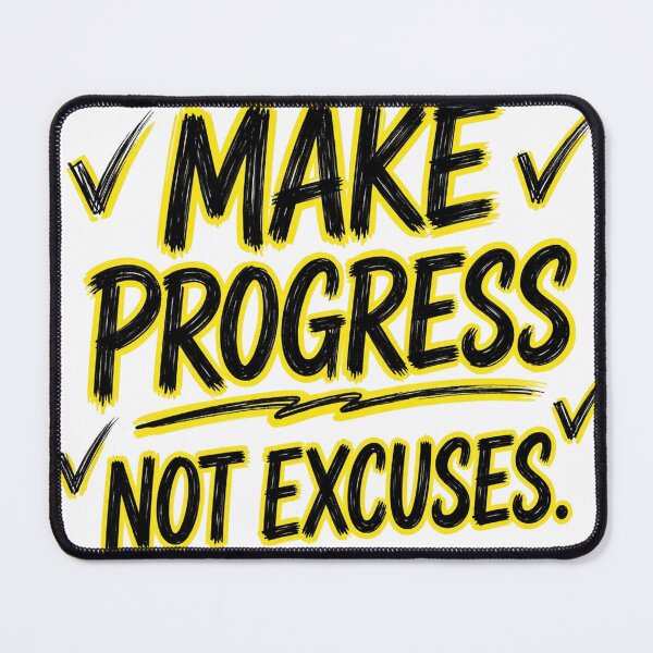Item preview, Make Progress Not Excuses designed and sold by Geordesign.