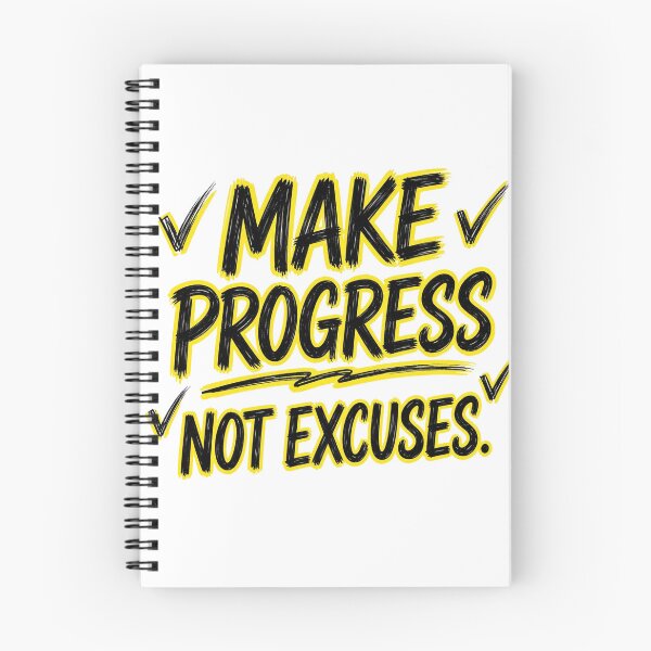 Item preview, Make Progress Not Excuses  designed and sold by Geordesign.