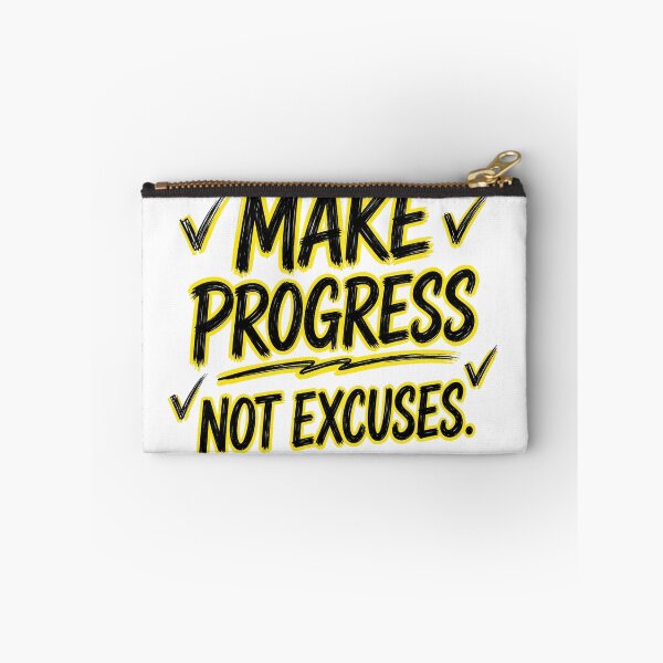 Item preview, Make Progress Not Excuses  designed and sold by Geordesign.