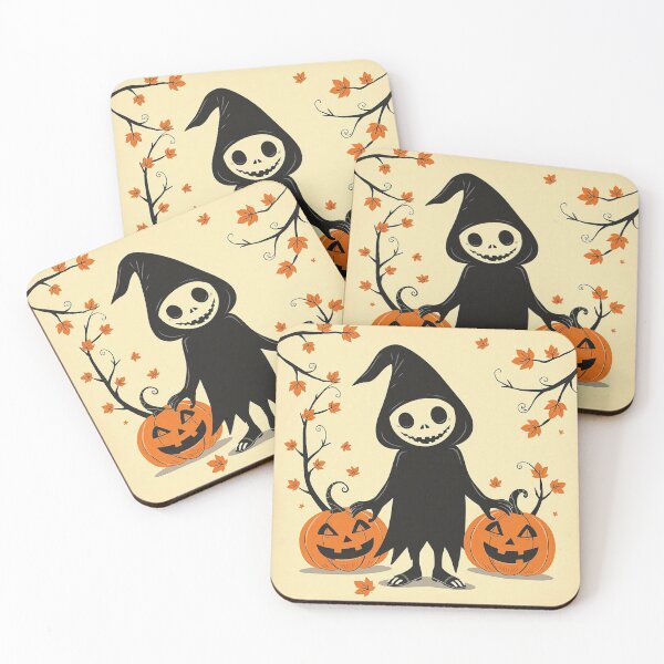 Item preview, Cute Witch With Jack O Lanterns designed and sold by IntelliMindDesigns.