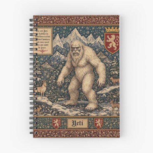 Item preview, Yeti cryptid - Medieval tapestry style designed and sold by Vintage Designs +.