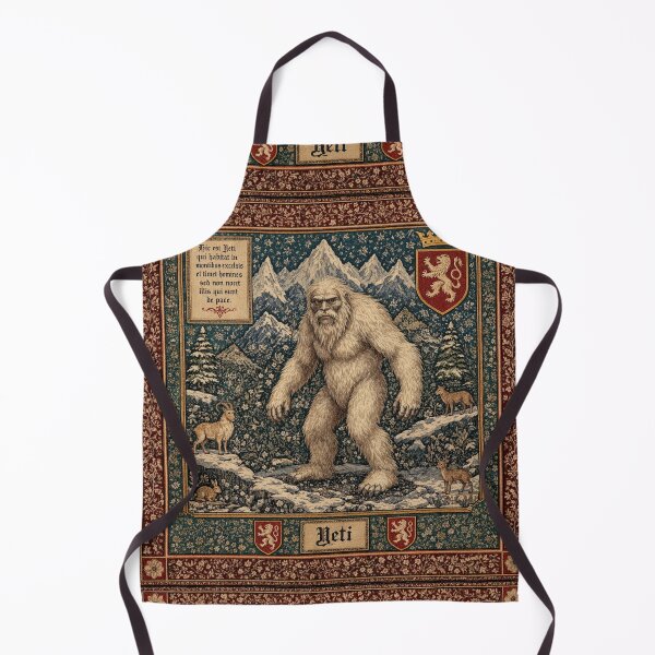 Item preview, Yeti cryptid - Medieval tapestry style designed and sold by Vintage Designs +.