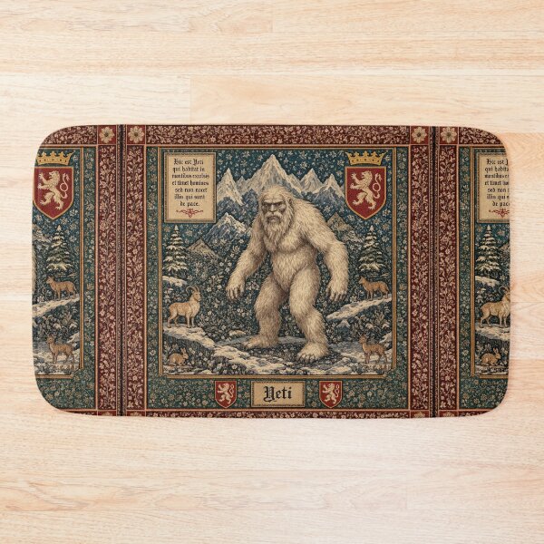 Item preview, Yeti cryptid - Medieval tapestry style designed and sold by Vintage Designs +.