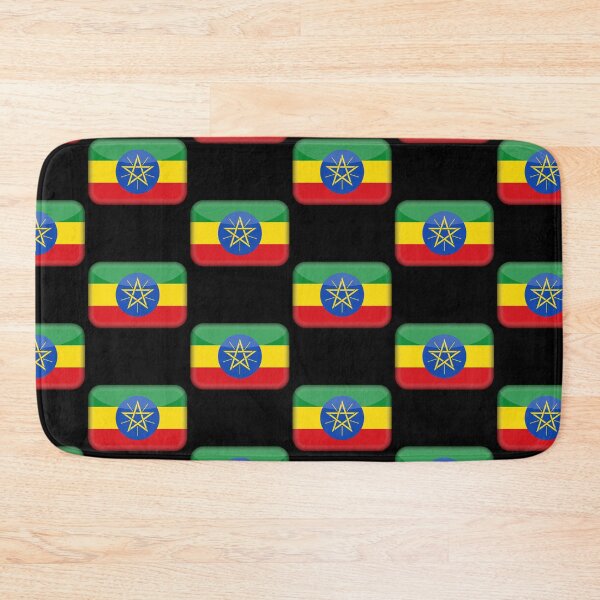 Item preview, Ethiopian Waving Flag Ethiopian Pride Design designed and sold by yazdogs.
