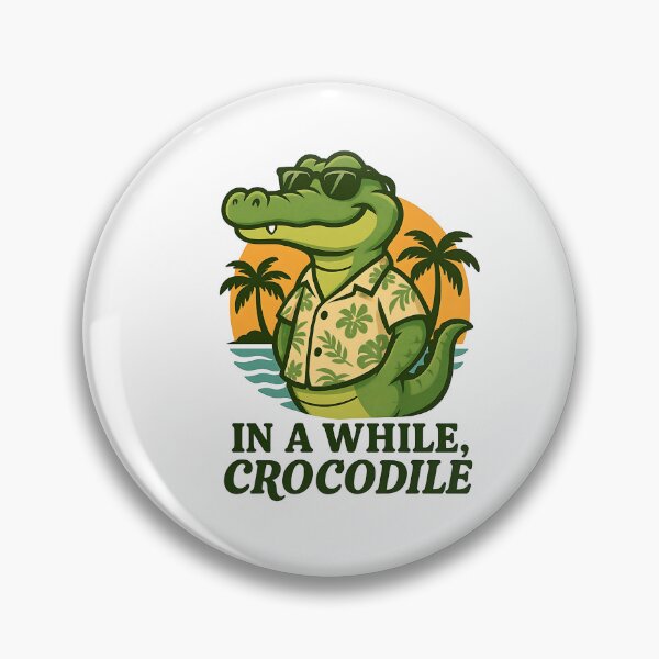 Item preview, Funny Crocodile Vacation Hawaiian Shirt Summer Humor designed and sold by sazuii.