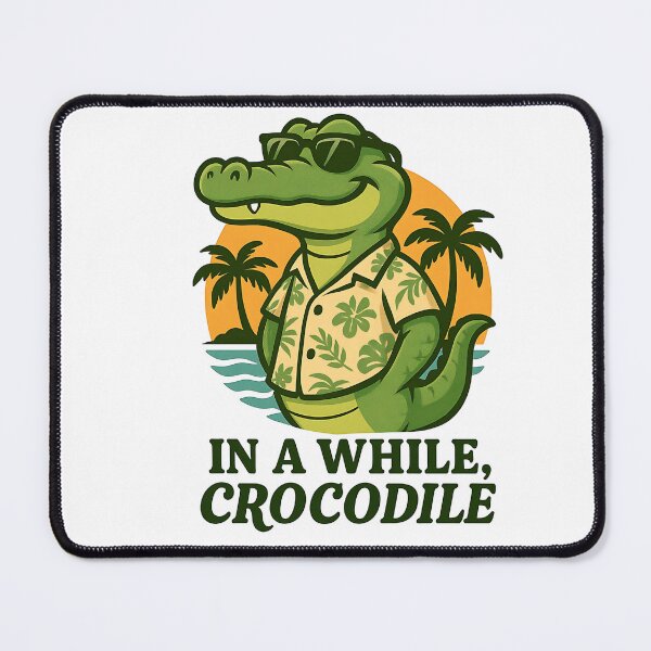 Item preview, Funny Crocodile Vacation Hawaiian Shirt Summer Humor designed and sold by sazuii.