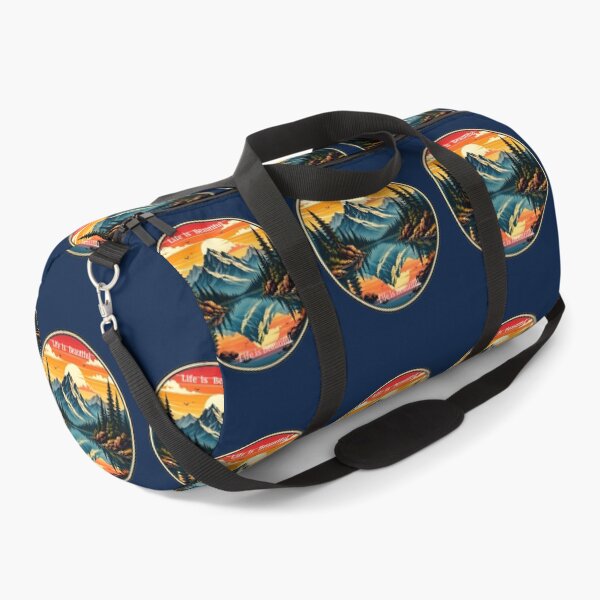 Item preview, RETRO MOUNTAIN WITH  TREES  REFLECTION  IN  LAKE designed and sold by Brewgoodness.