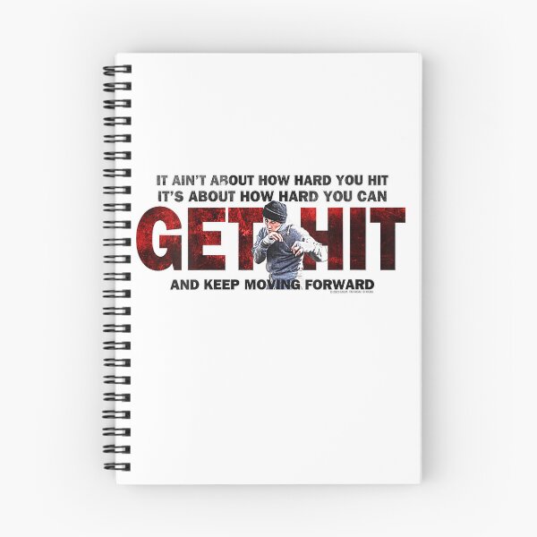Item preview, Rocky Get Hit Motivational Boxing Quote Design designed and sold by FernMary.