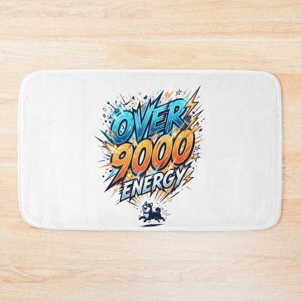 Item preview, Over 9000 Energy Zoomies Dog - Funny Anime Power Streetwear Typography designed and sold by Animer-art1.